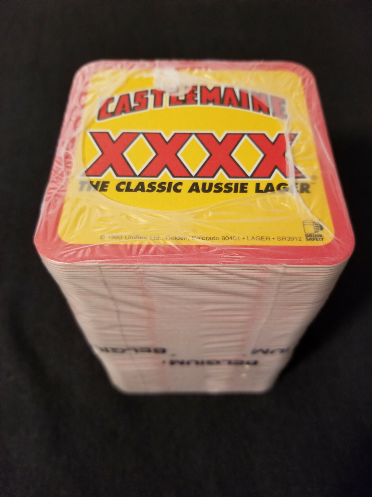 Castlemaine XXXX Australian Beer Coasters: 3-1/2\