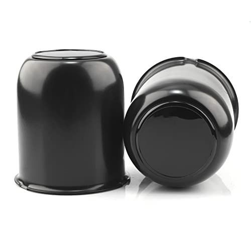 2Pcs 3.19in Trailer Wheel Center 2pcs 3.19in Wheel Center Caps High Gloss Black