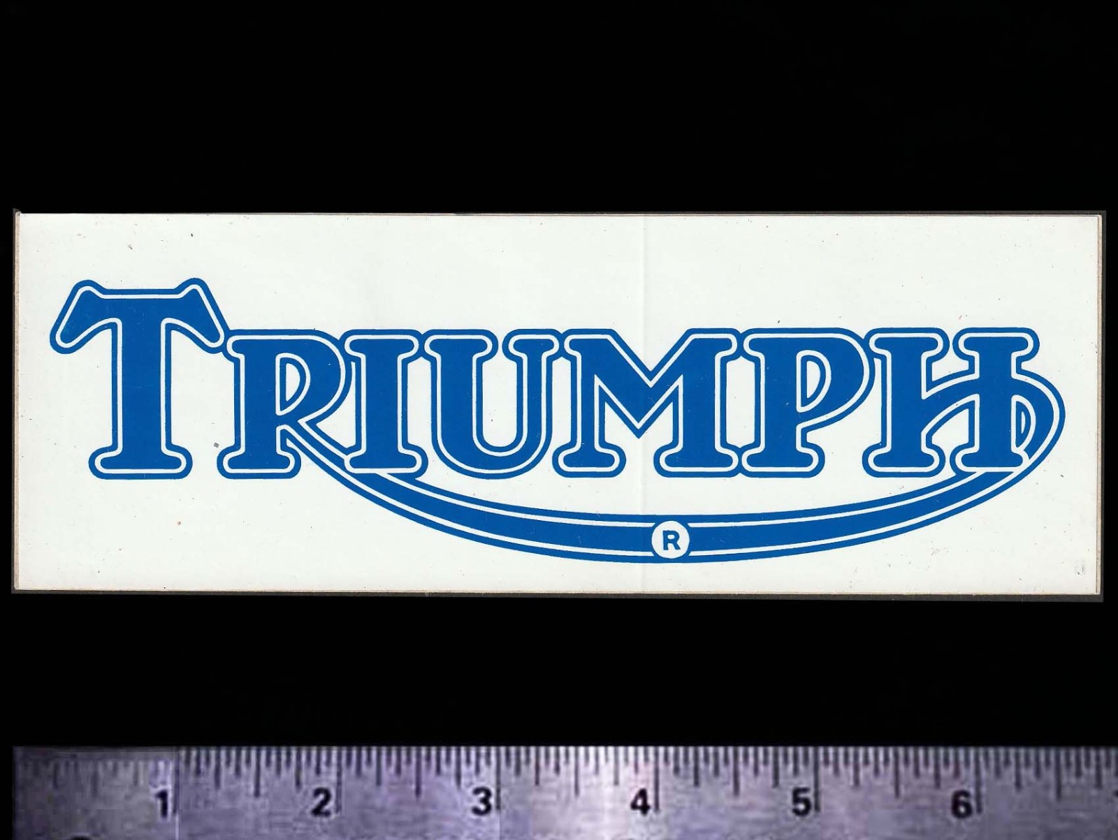 TRIUMPH Motorcycles - Original Vintage 1970\'s Racing Decal/Sticker TRIUMPH Motorcycles - Original Vintage 1970\'s Racing Decal/Sticker