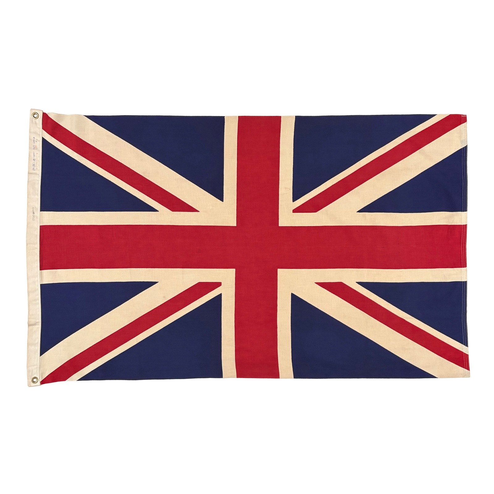 Vintage Cotton Union Jack Flag Printed Old Cloth United Kingdom UK British Art