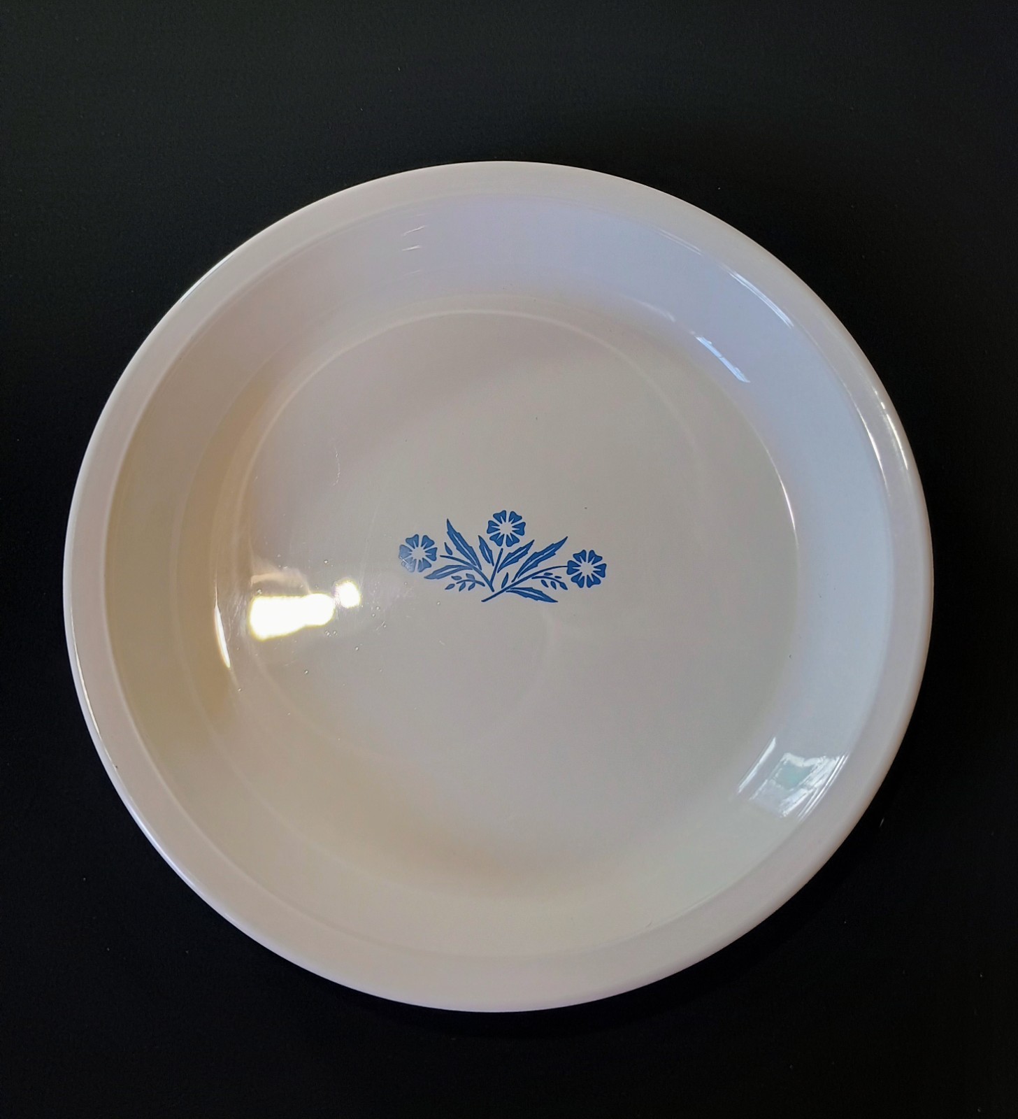 Vintage (1969-72) Corning Ware Blue Cornflower Pie Plate 9