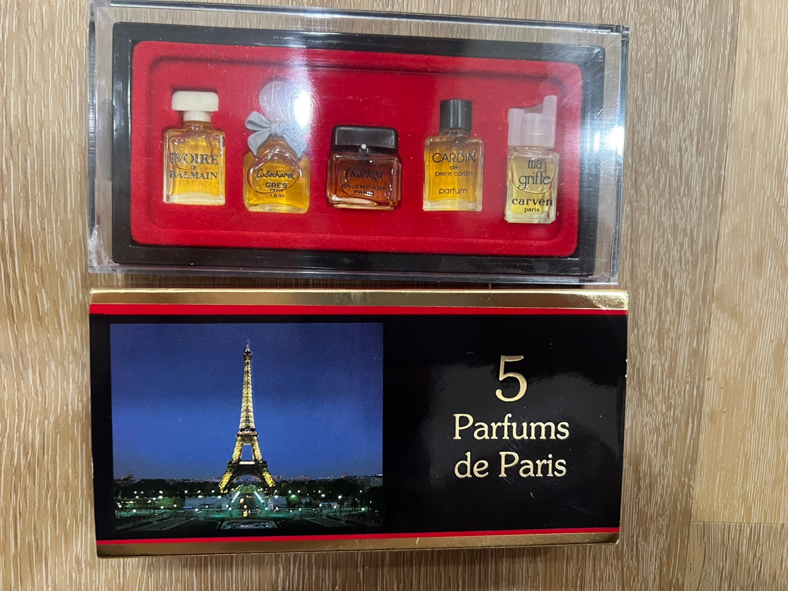 Vintage Set 5 Miniature Perfumes Les Meilleurs Parfums de Paris Original Box Vintage Set 5 Miniature Perfumes Les Meilleurs Parfums de Paris Original Box