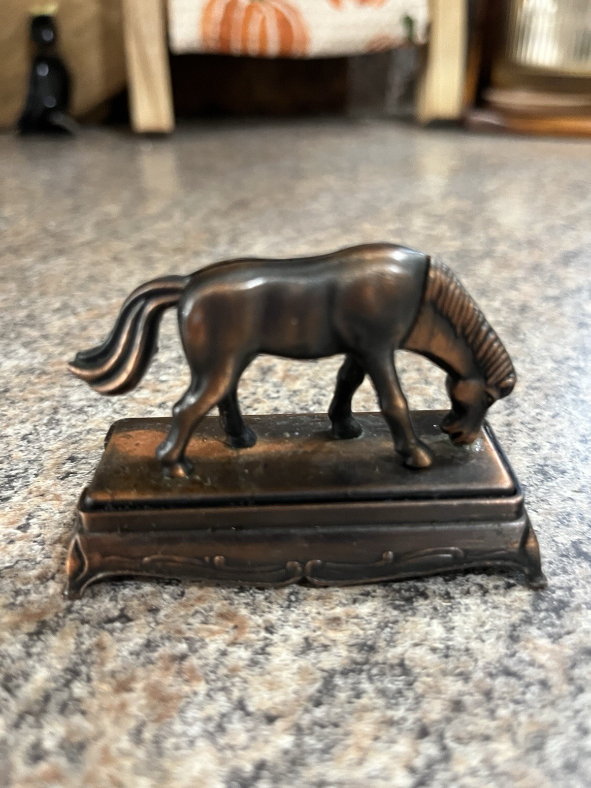 Vintage Metal Horse Pencil Sharpener Desk Decor