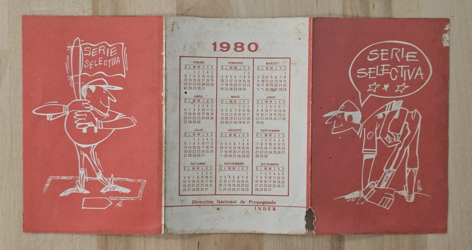 RARE Cuban Cuba BASEBALL 1980 NATIONAL SERIE SELECTIVA SCHEDULE ROSTERS