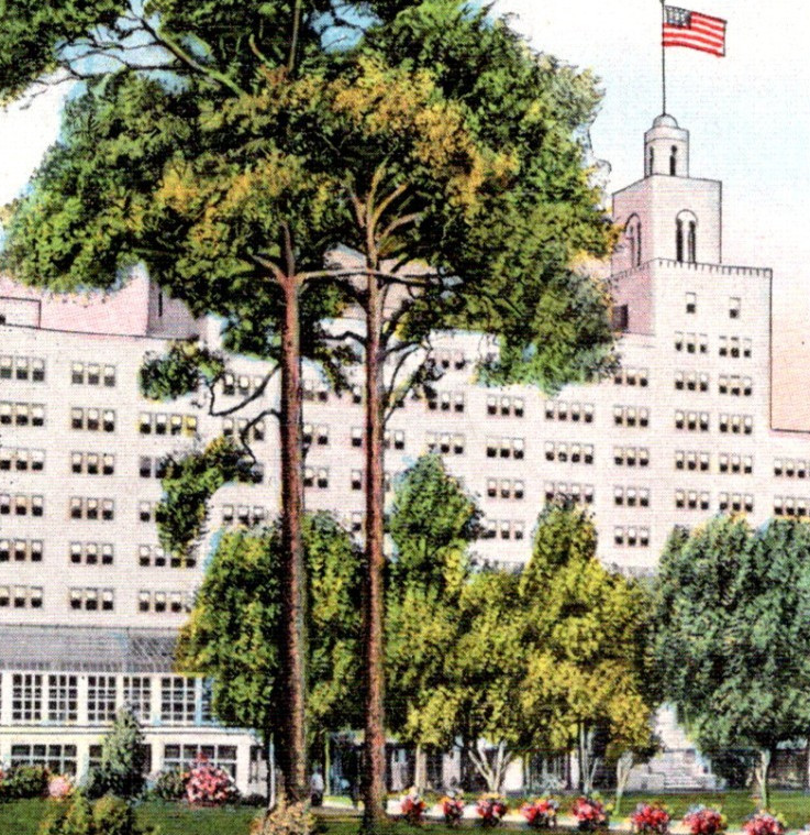 * VTG Postcard Edgewater Gulf Hotel Gulfport Biloxi MS c1942
