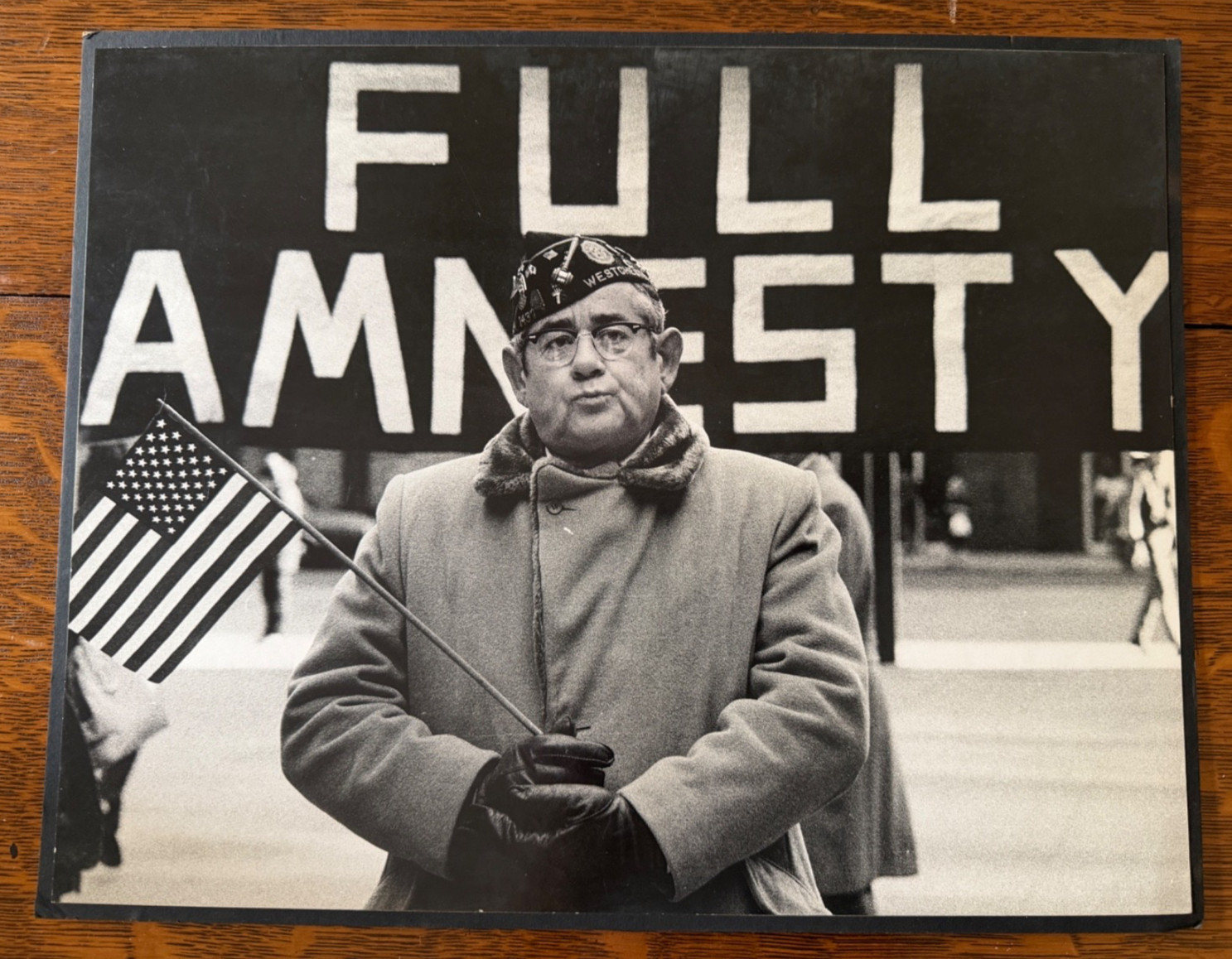 Vintage 1976 Chicago Sun-Times Press Photo VFW Amnesty Protest James A. DePree