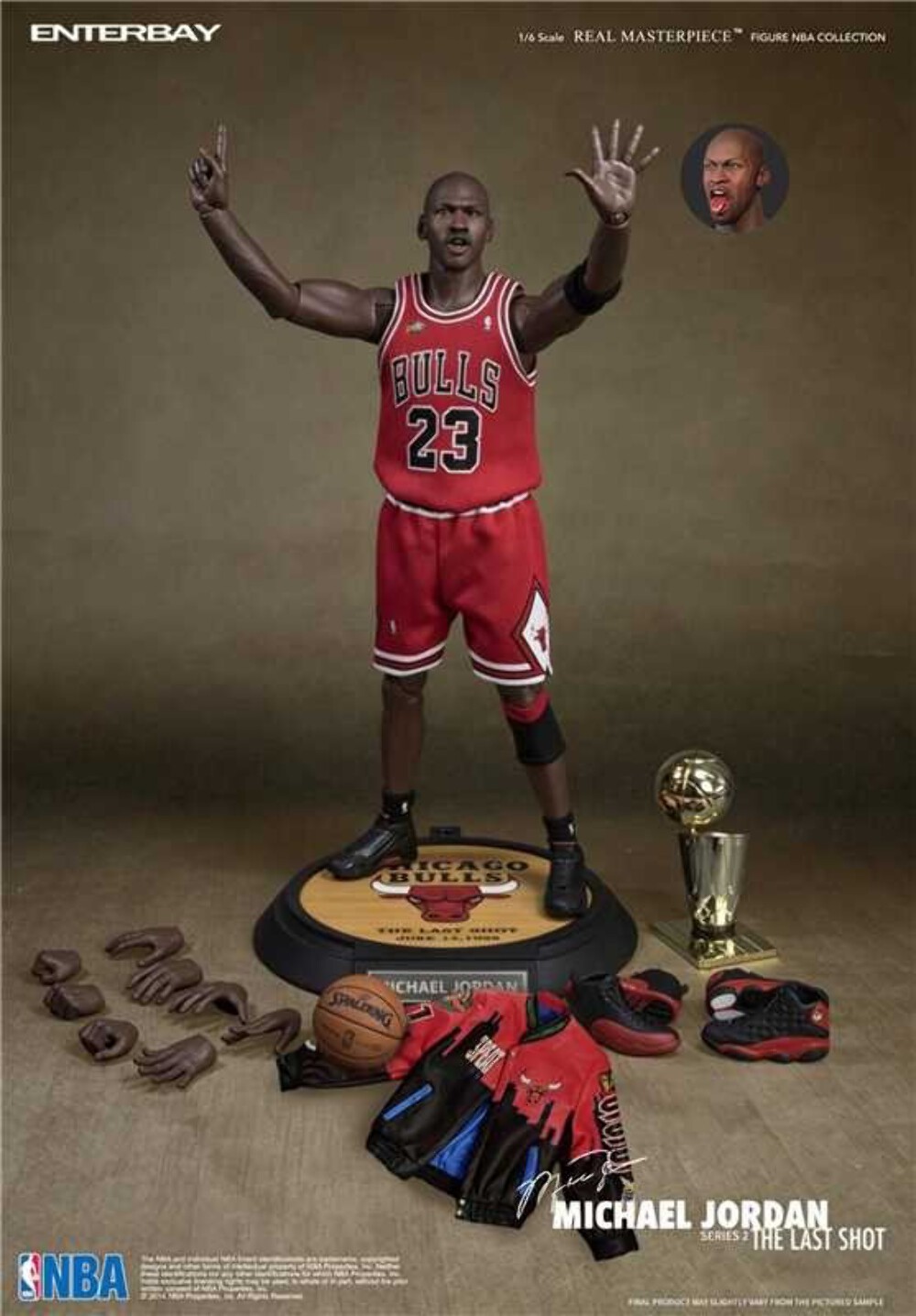 Enterbay Michael Jordan Last Shot 1/6 Figure Bulls NBA Enterbay Michael Jordan Last Shot 1/6 Figure Bulls NBA