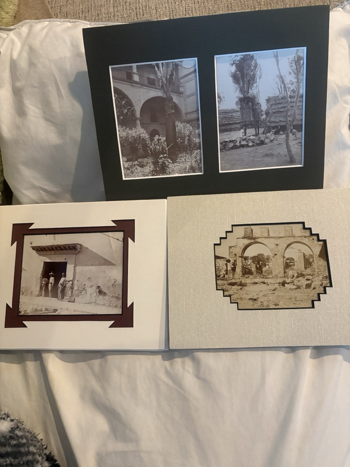 c1910s Mexico 4 Antique Original Photos Ruins Horseback Rural Architecture