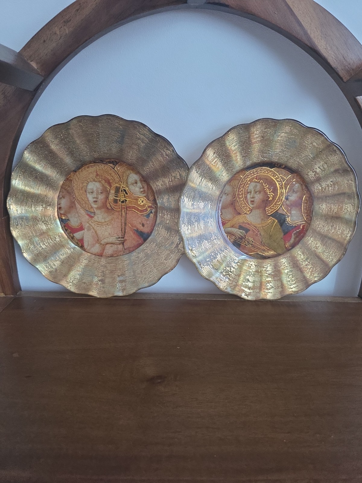 Lesley Roy Minstrel Angels Illuminated 24K Gold 8 3/4
