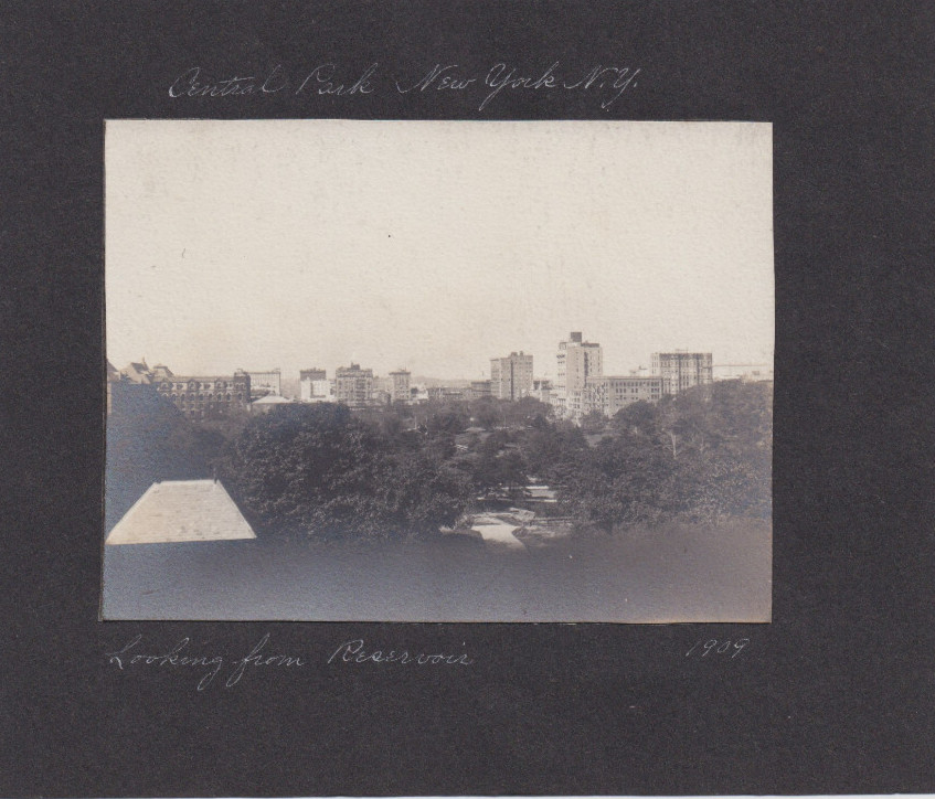 1909 Press Photo Aerial view of Central Park, New York City from the Reservoir