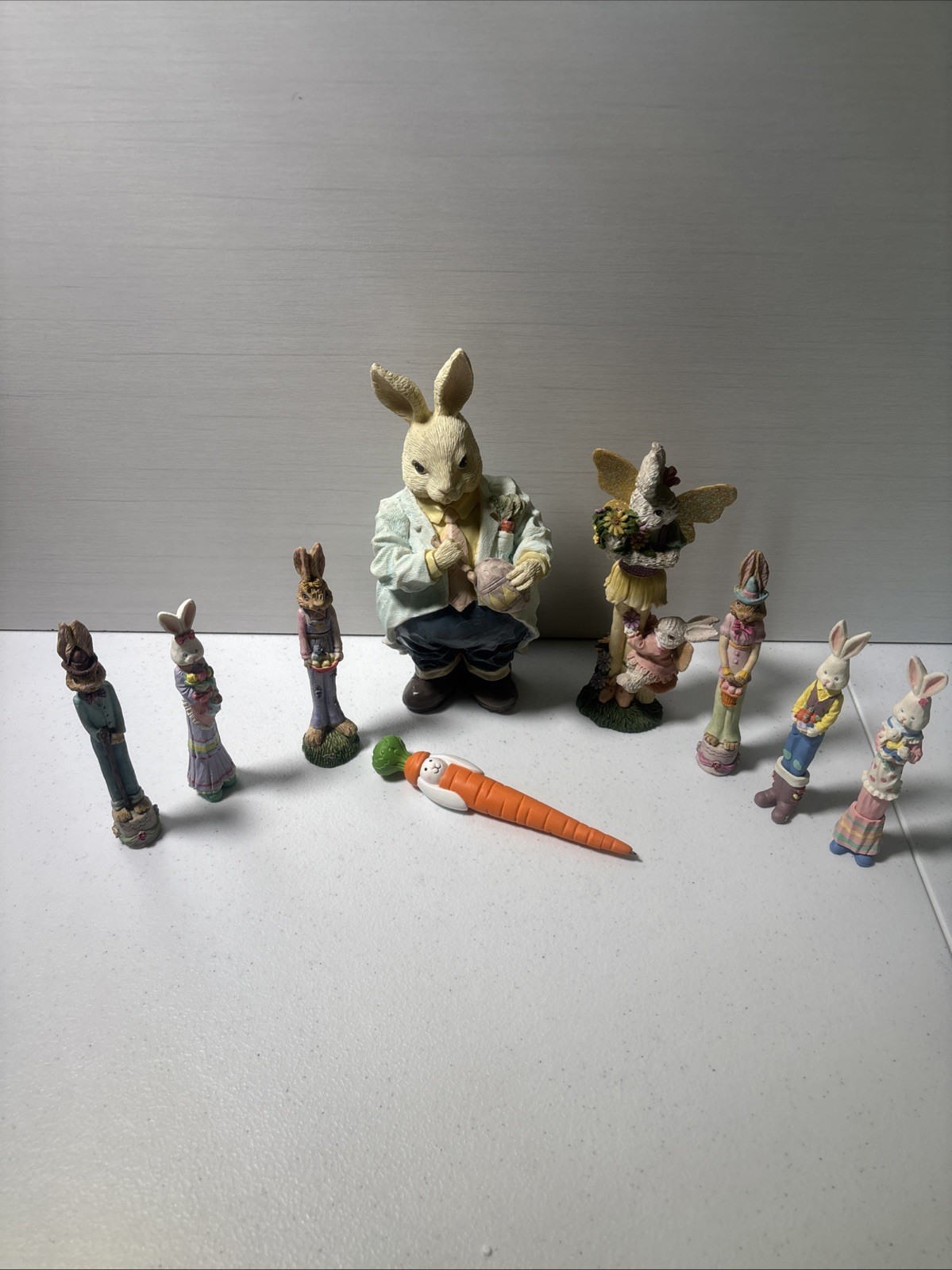 LOT OF 9 CUTE BUNNIES FOR EASTER