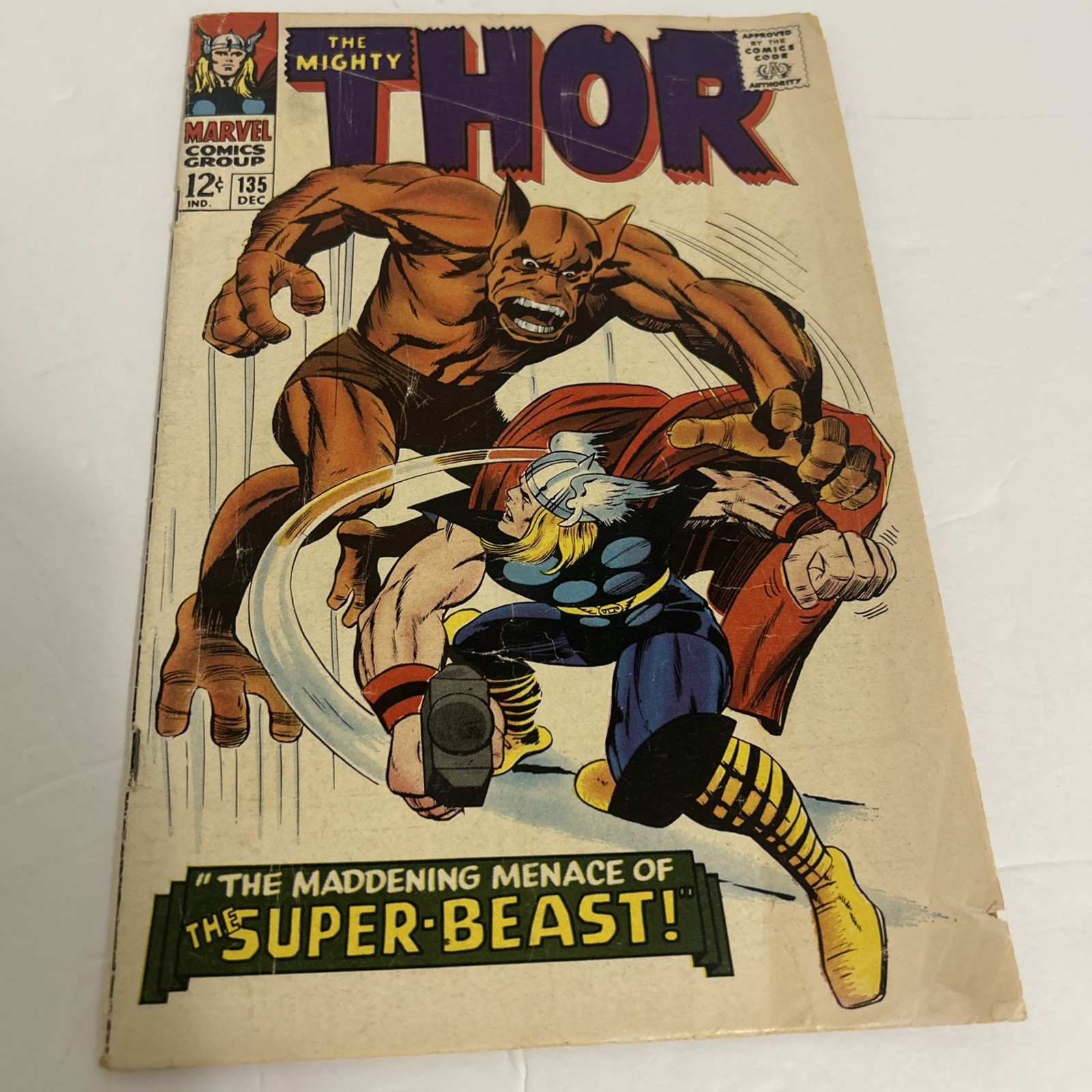 The Mighty Thor #135 (Marvel Comics December 1966) Stan Lee Jack , Complete