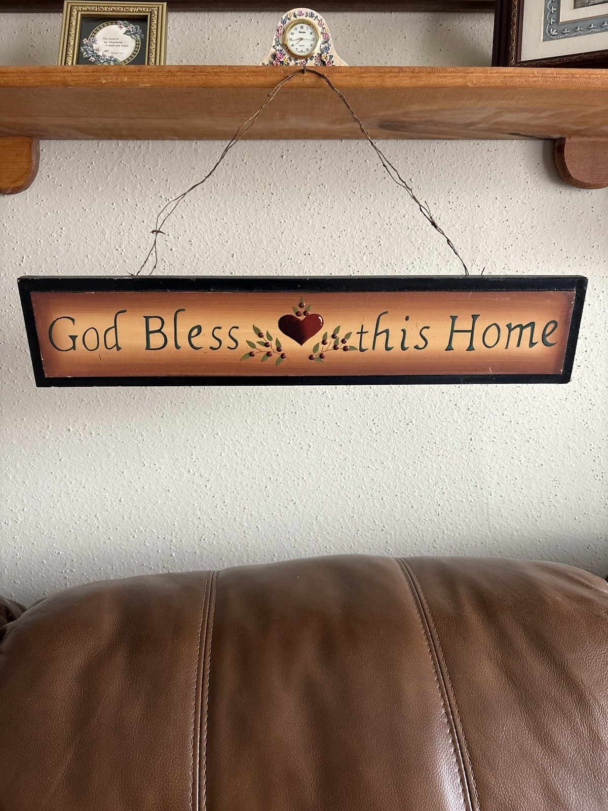 Vintage “God Bless This Home” Wall Plaque