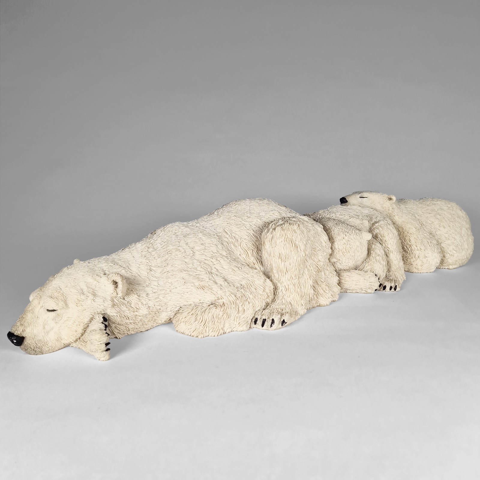 Vintage Large Polar Bear Family Sculpture Polar Dreams Keith Sandaluk 1996 Rare Vintage Large Polar Bear Family Sculpture Polar Dreams Keith Sandaluk 1996 Rare