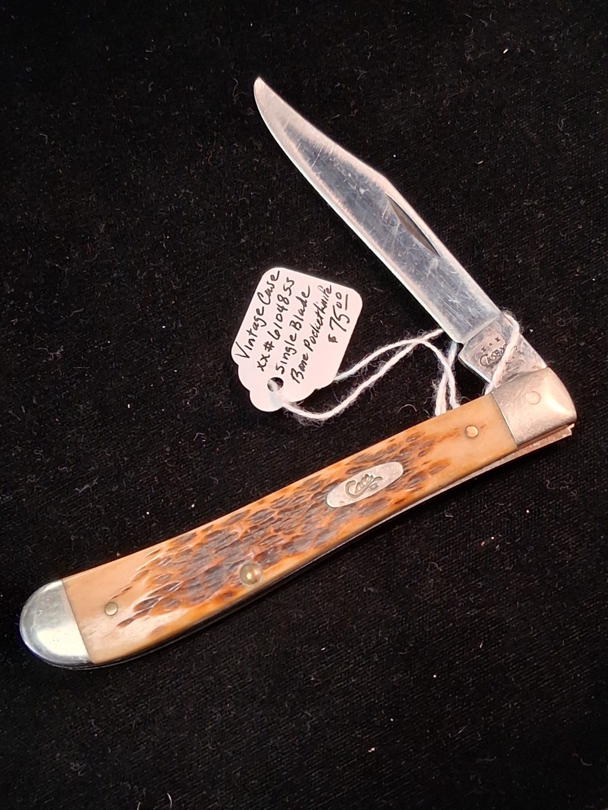 Vintage Case XX 61048ss Single Blade Bone Handle Pocket Knife (Lot#9245) Vintage Case XX 61048ss Single Blade Bone Handle Pocket Knife (Lot#9245)