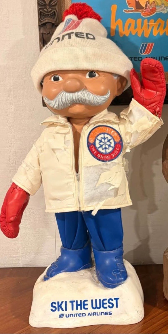 United Airlines Menehune Display Figure for Ski the West. vintage 1970’s Rare United Airlines Menehune Display Figure for Ski the West. vintage 1970’s Rare