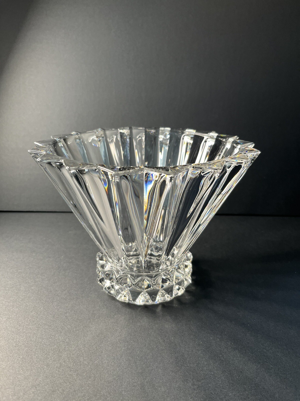 EXQUISITE SIGNED ROSENTHAL CLASSIC “BLOSSOM” 7 1/2” CRYSTAL BOWL GERMANY