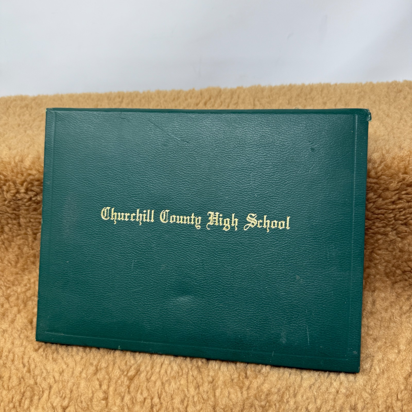 VTG 1976 Churchill County High School Diploma Bicentennial w/ Cover Look