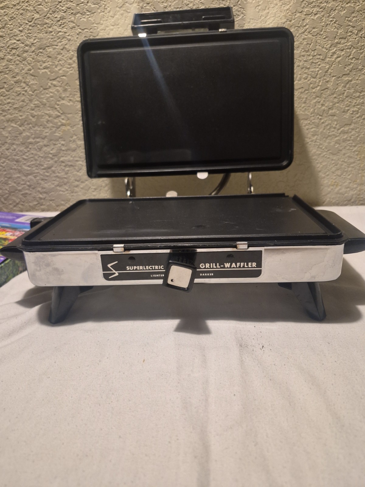 Vintage Superlectric Waffle Maker By Superior Electric USA Tested Works Good