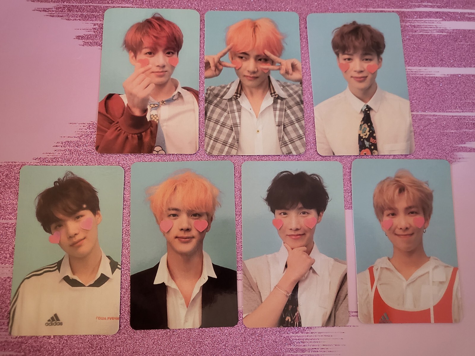 7 pcs/Set For BTS Lomo Card BANGTAN BOYS J-HOPE SUGA JIMIN LOVE YOURSELF 