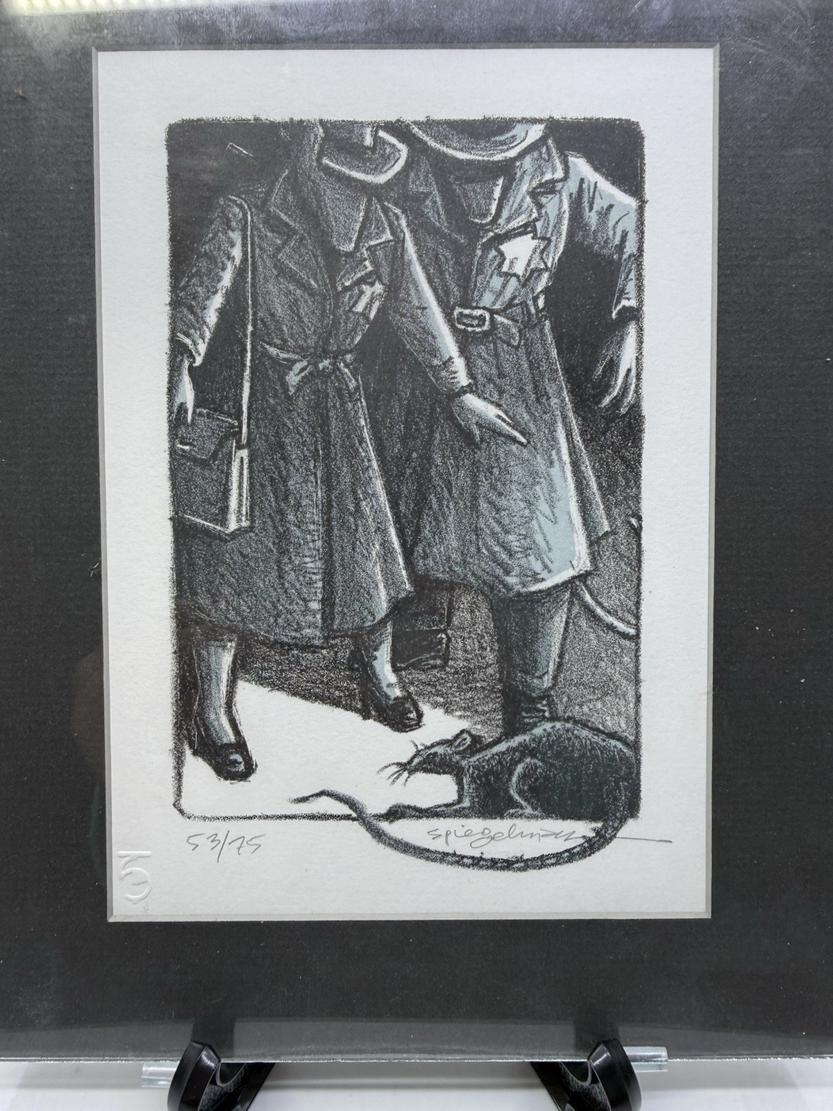 ART SPIEGELMAN, 1992 “Mause + mouse” Lithograph Print 53/75 Signed Framed