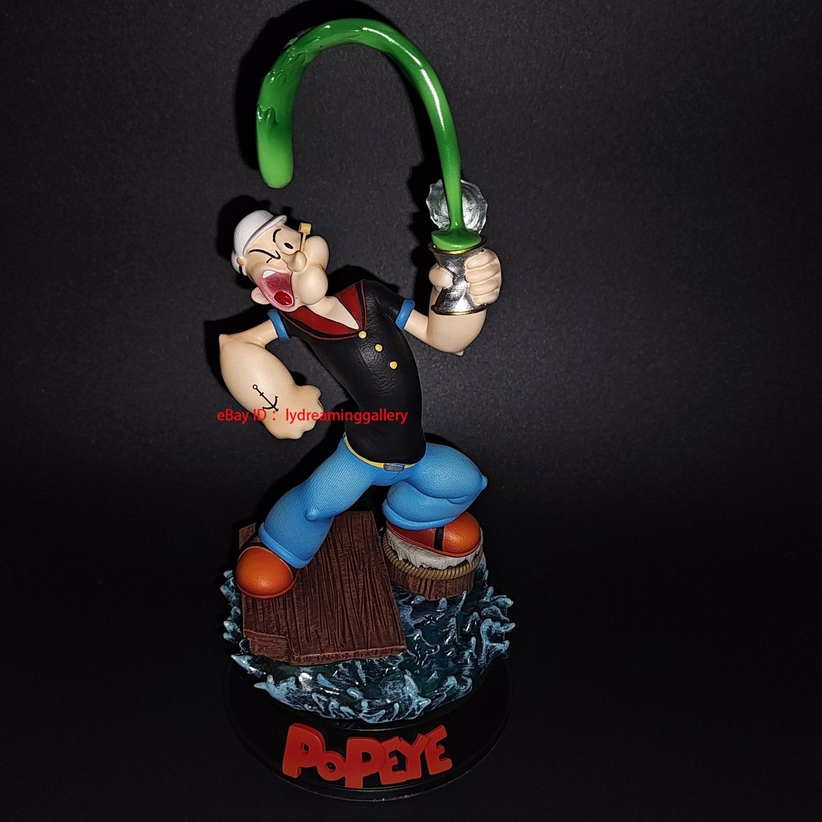 M3 STUDIO Popeye the Sailor Eating Spinach 20cm Limited Collector's Statue