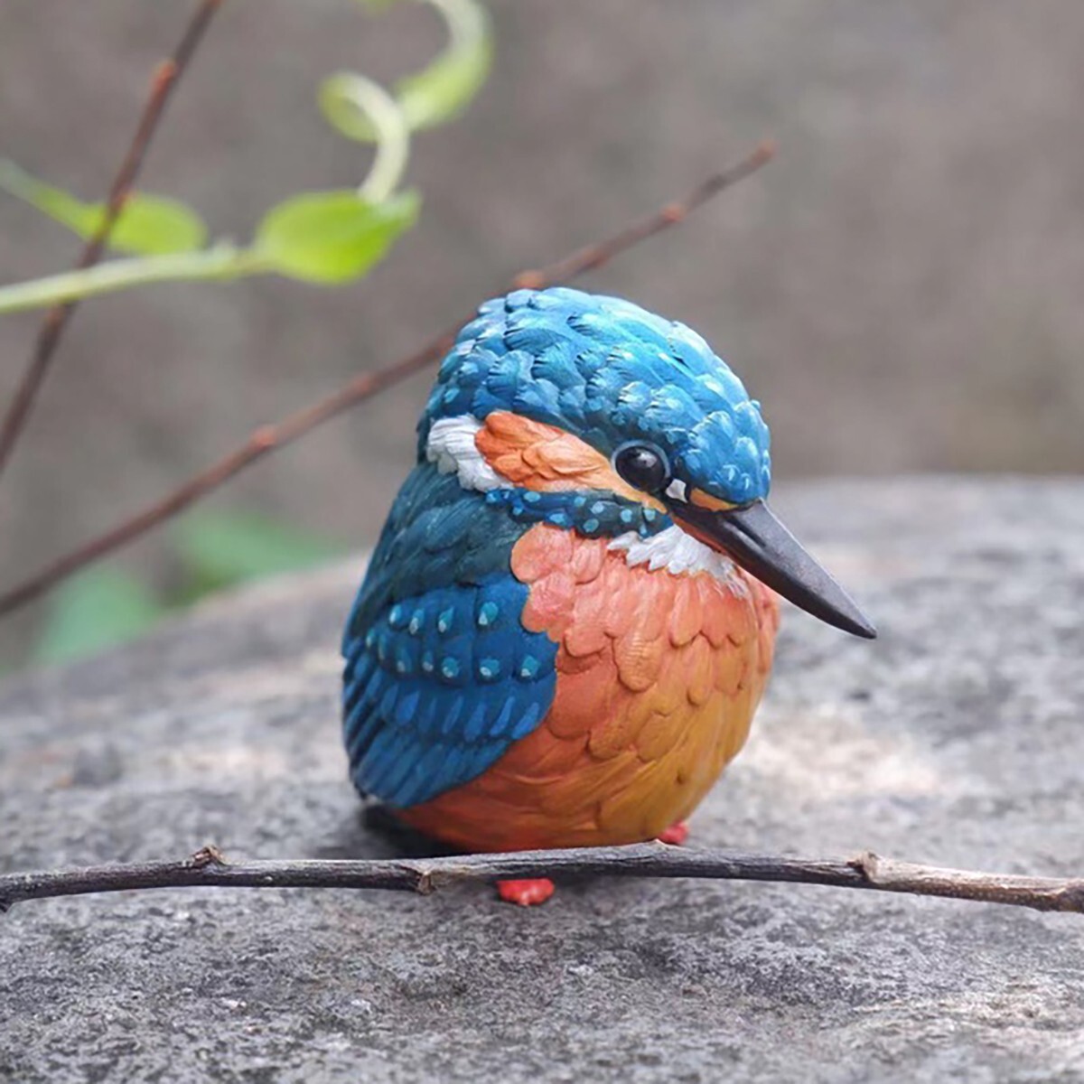 Animal Heavenly Body Common Kingfisher Alcedo atthis Bird Statue