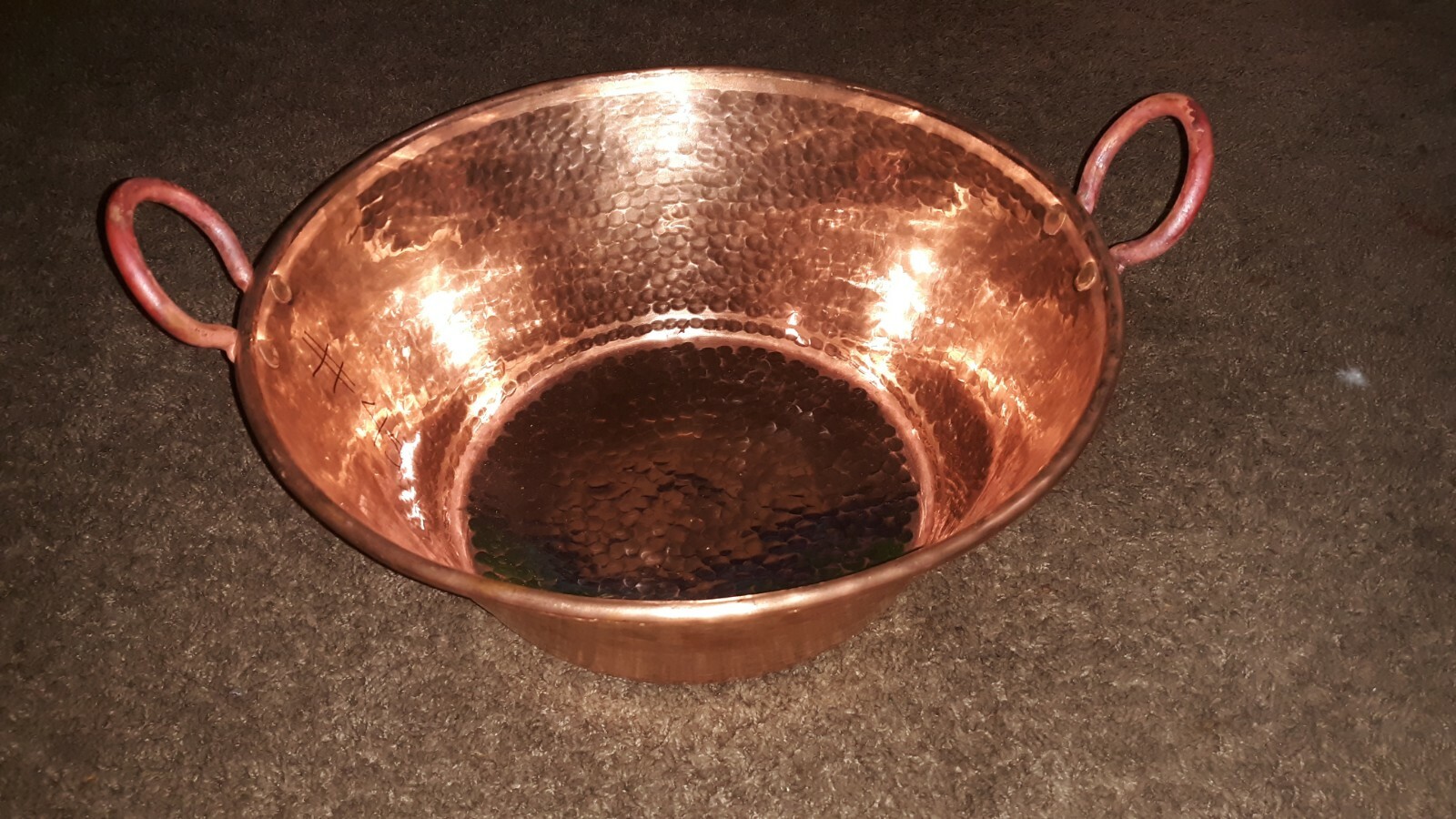 Mexican Pure Copper Pot for Carnitas Cazo. (14x7 in)