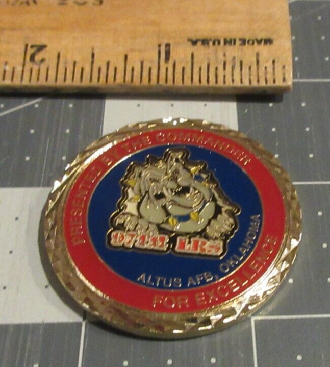 USAF 97th LRS Commanders Challenge Coin Altus AFB