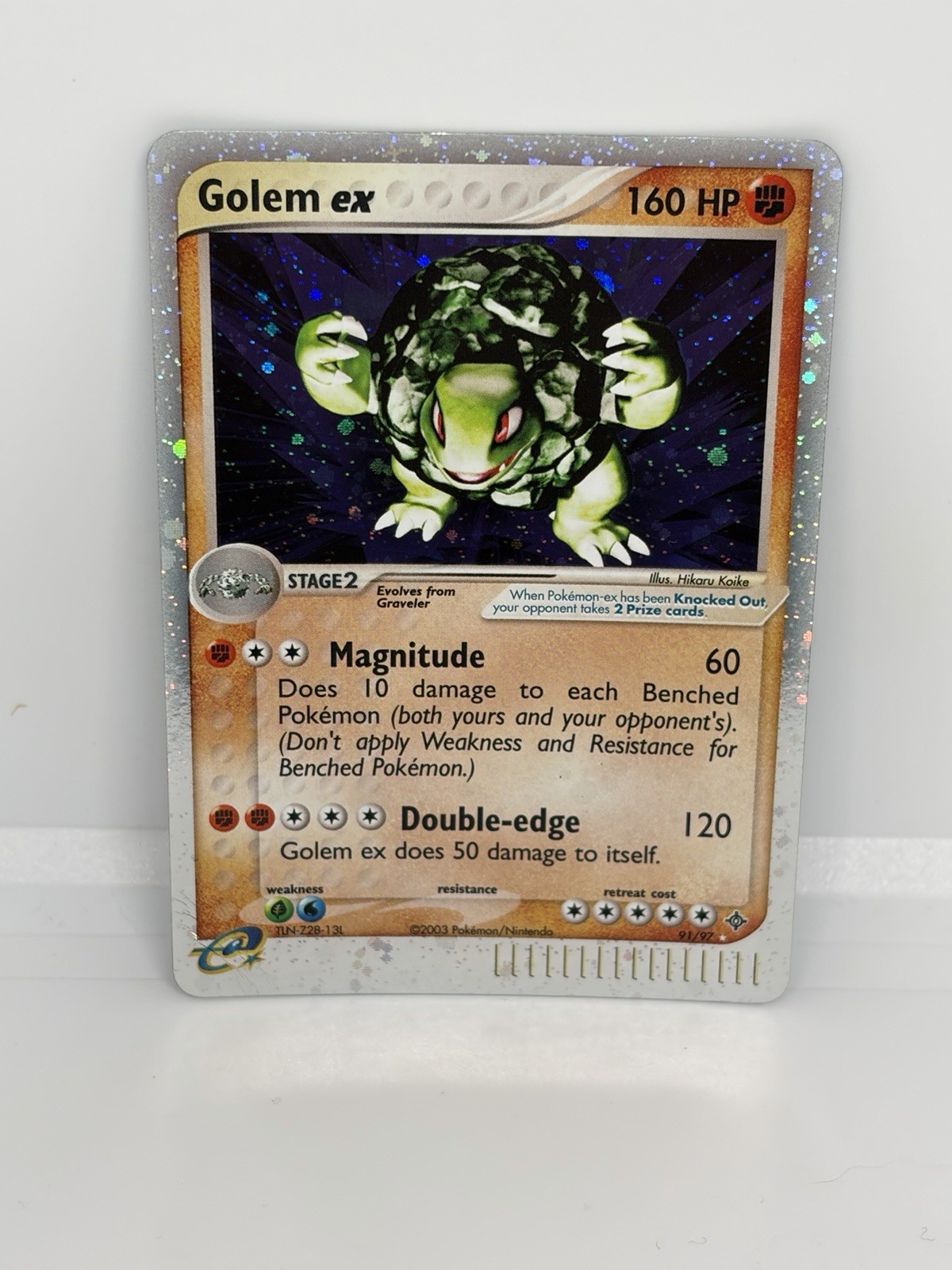 Golem ex (91/97) 2003 EX Dragon Pokémon TCG expansion. MP PLUS Golem ex (91/97) 2003 EX Dragon Pokémon TCG expansion. MP PLUS