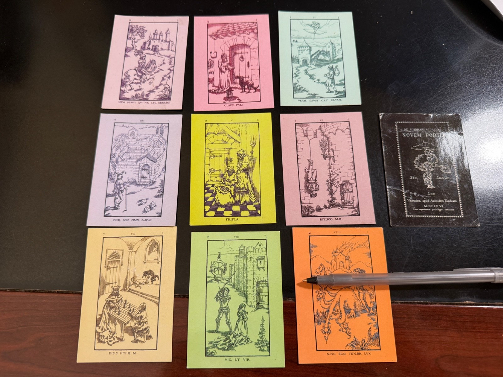 NINTH GATE ULTRA-RARE TAROT CARD COMPLETE SET 1-10 JOHNNY DEPP ROMAN POLANSKI