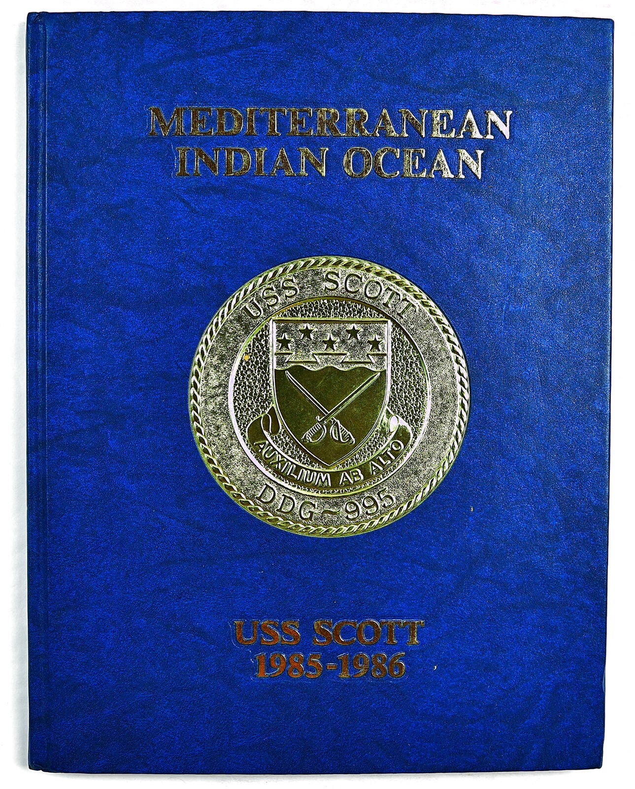 USS Scott (DDG-995) 1985 1986 Mediterranean Indian Ocean Deployment Cruise Book