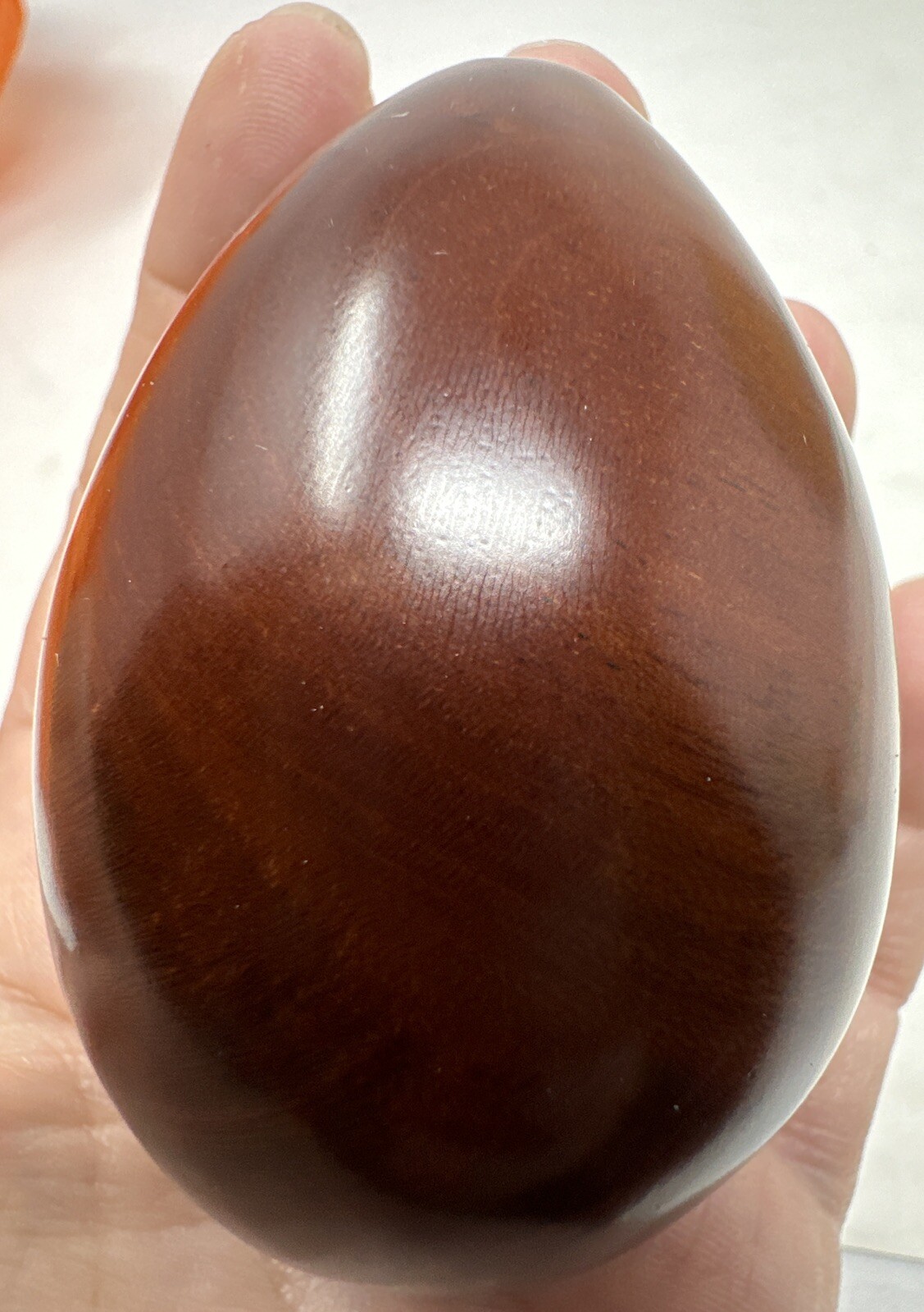 Medford Mahogany Creations Genuine Barbados Mahogany Decorative Egg