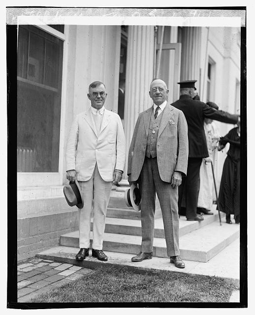 Photo:Wallace M C Garber 1923 Men in Suits Hats Steps Portrait
