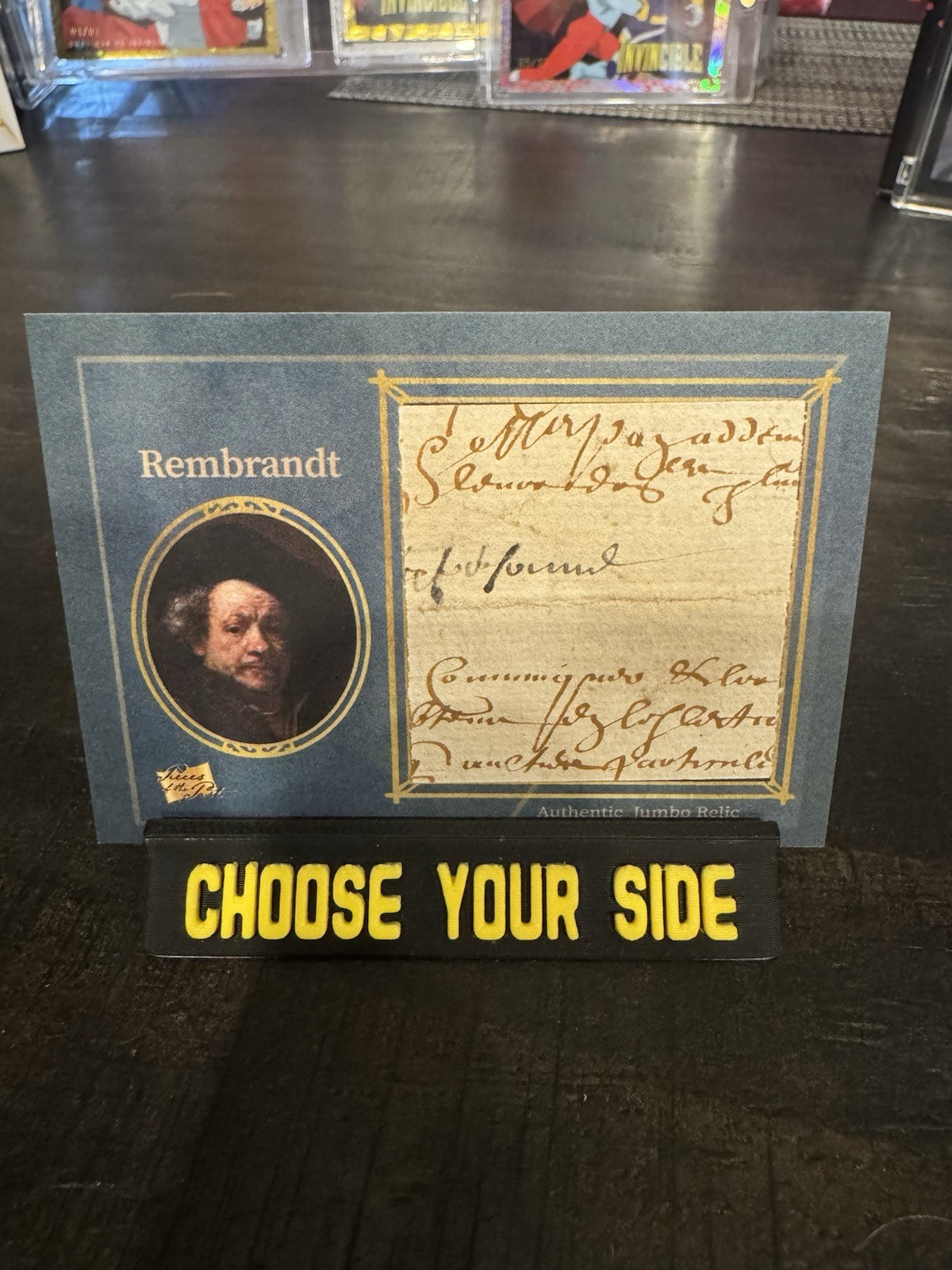 2025 Pieces Of The Past Rembrandt Jumbo Handwritten Relic #242