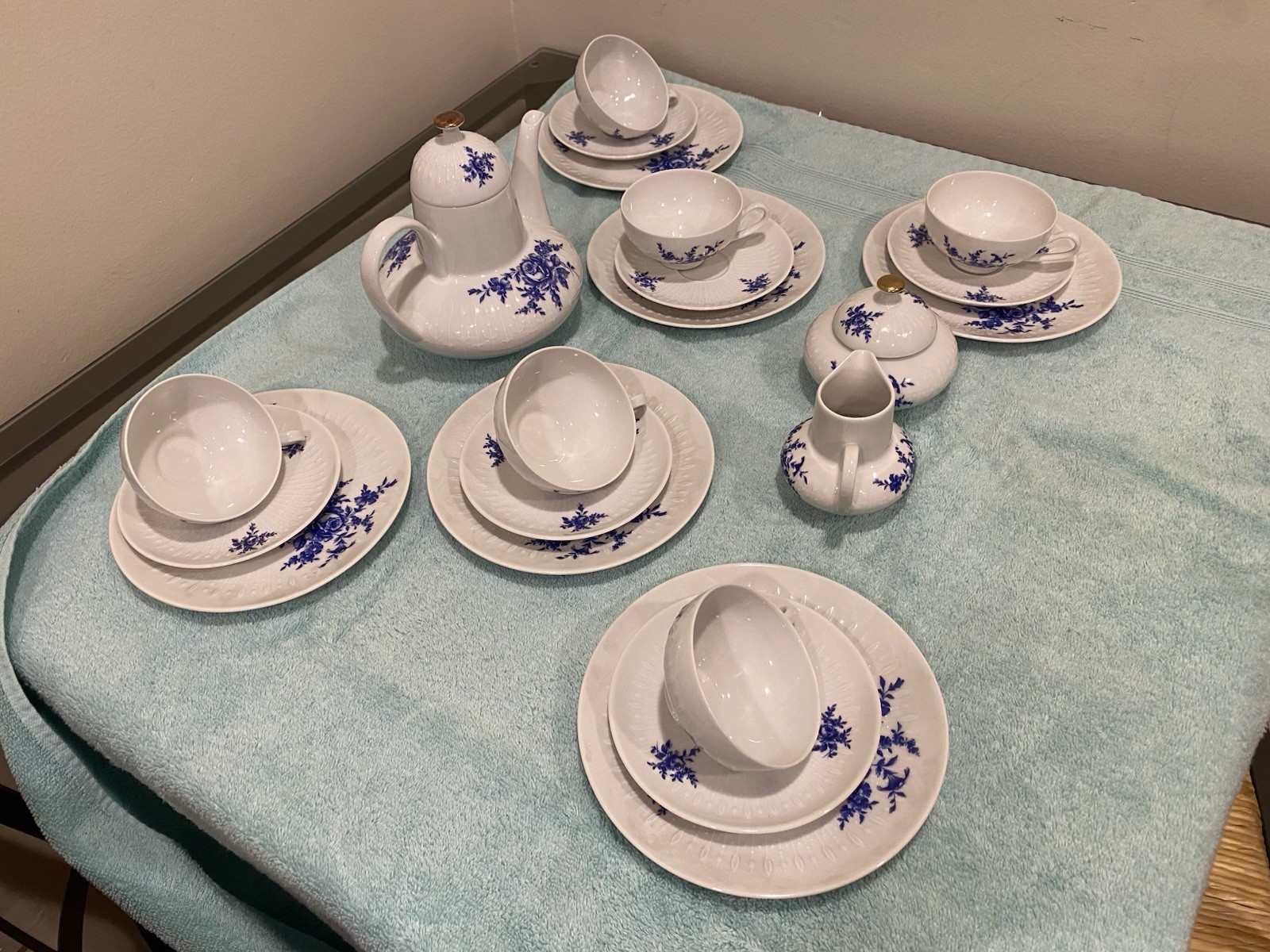 Vintage- Antique Edelstein Bavarian Tea Set from Germany 1920's/1930's Vintage- Antique Edelstein Bavarian Tea Set from Germany 1920's/1930's