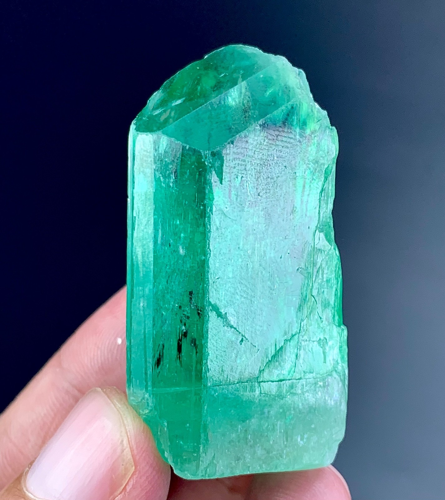 222 Carat Hiddenite kunzite Crystal Specimen From Afghanistan