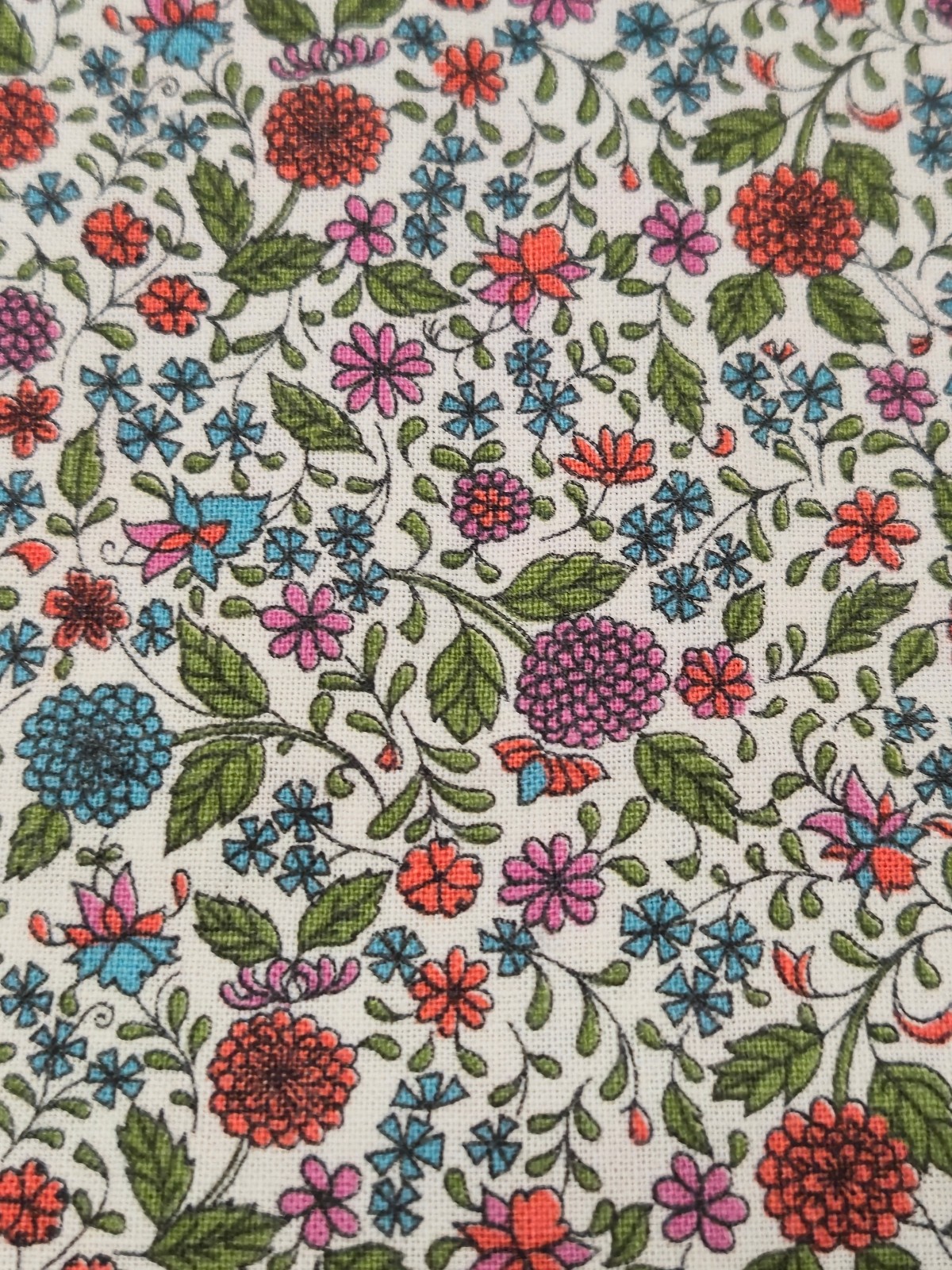 LOT of 4 Vintage 40s FEEDSACK Cotton Quilt FABRIC Turq Orange Pink Floral 37x44 LOT of 4 Vintage 40s FEEDSACK Cotton Quilt FABRIC Turq Orange Pink Floral 37x44