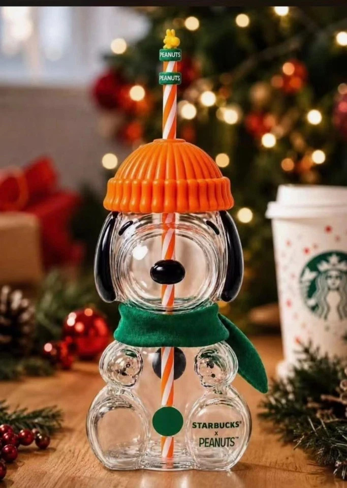 New 2026 Starbucks Peanuts  Glass Tumbler Halloween READY TO SHIP