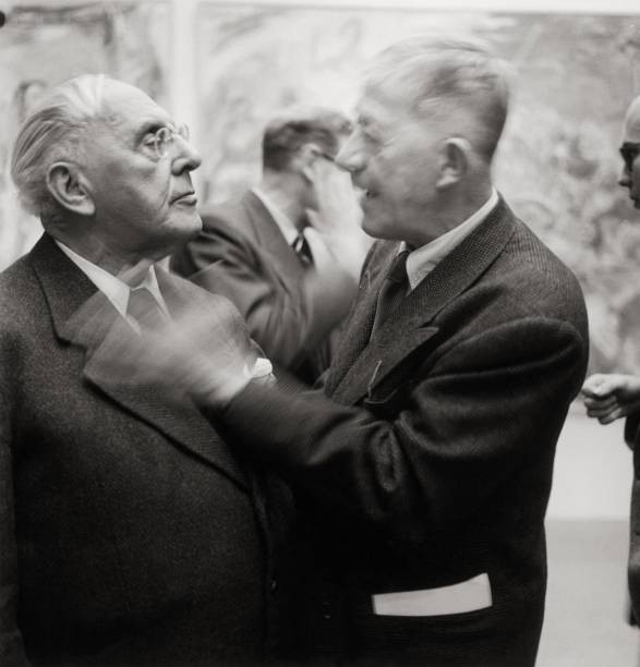 Josef Hoffmann and Oskar Kokoschka Historic Old Photo
