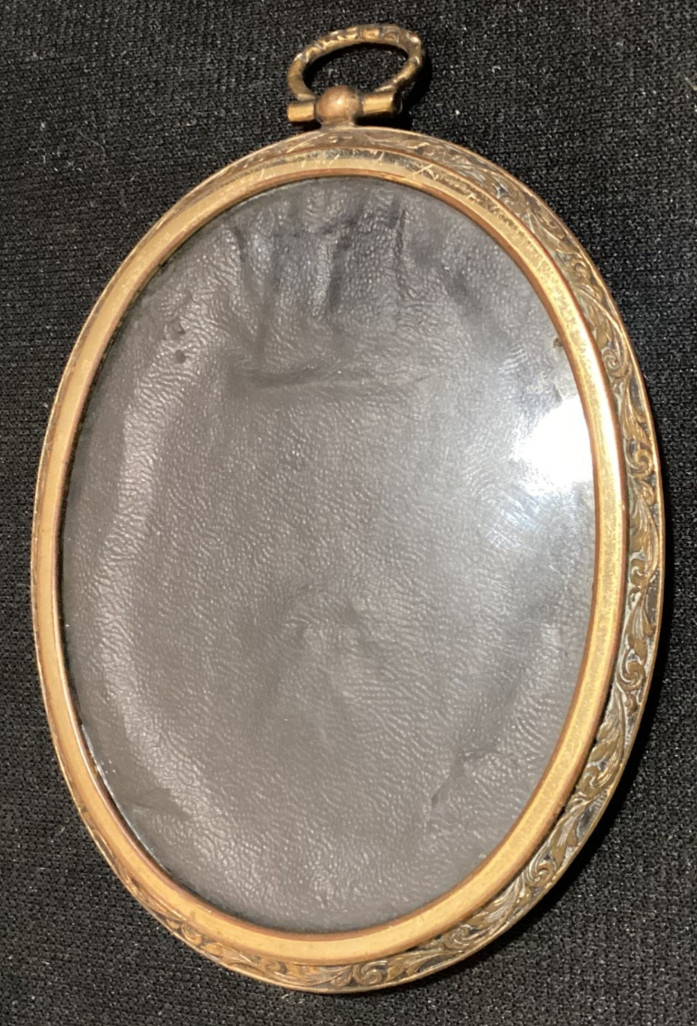 Antique Oval Brass Frame for Miniature Portrait Painting