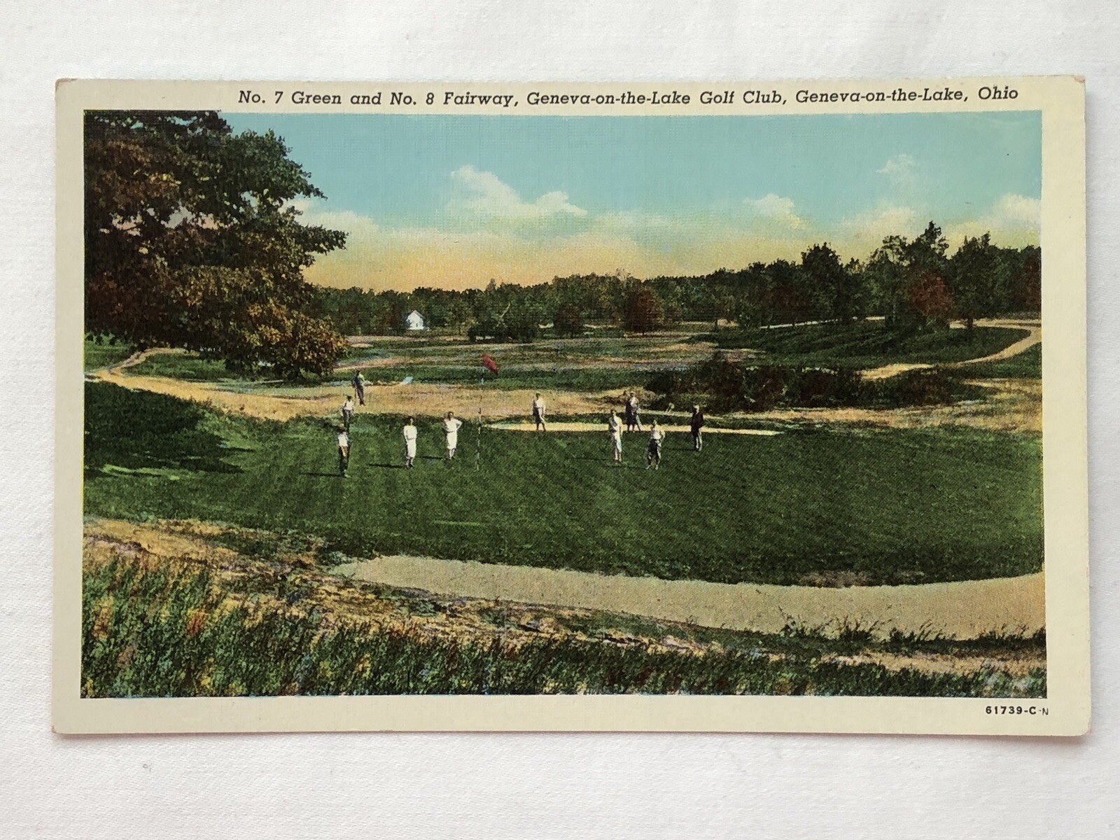 Vtg Postcard Green & Fairway Geneva-on-the-Lake Golf Club Geneva-on-the-Lake, OH