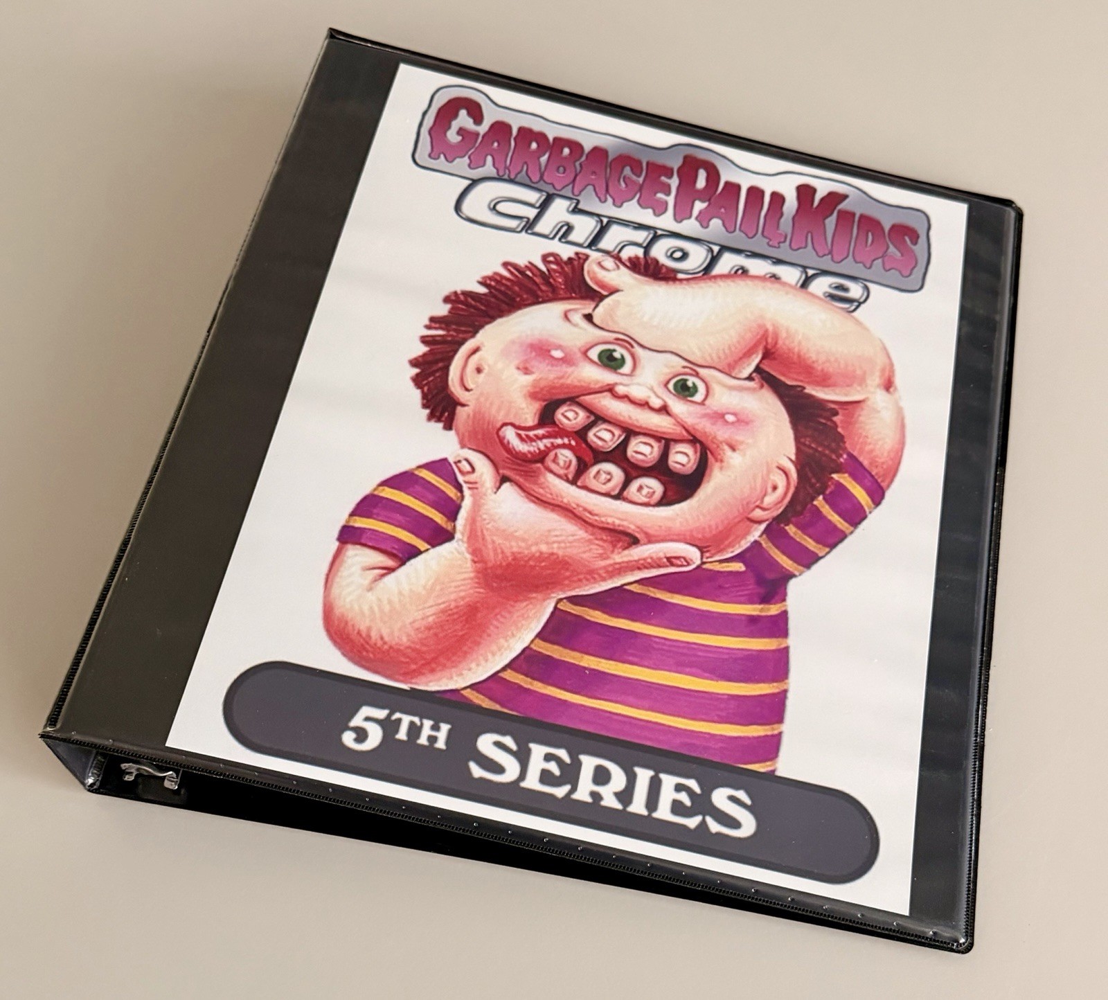 GARBAGE PAIL KIDS CHROME SERIES 5 STURDY 1” 3 RING CARD STORAGE BINDER ONLY GARBAGE PAIL KIDS CHROME SERIES 5 STURDY 1” 3 RING CARD STORAGE BINDER ONLY