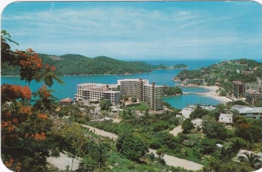 Aerial View Postcard-Hotel Caleta-ACAPULCO, Guerrero, Mexico