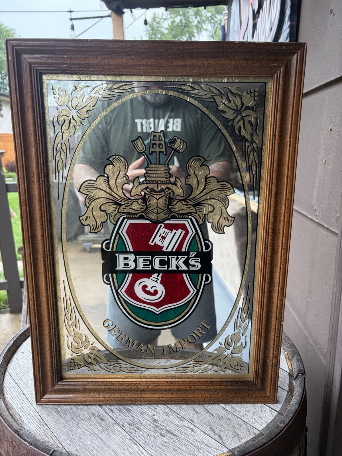 Vintage Beck’s German Import Beer Mirror Sign