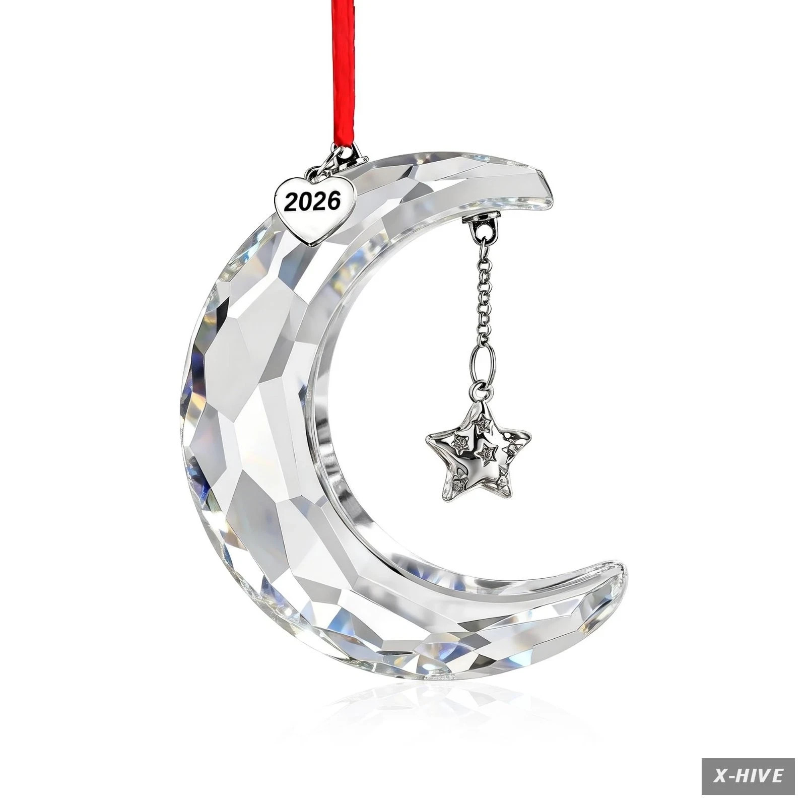 New in Original Box 100% SWAROVSKI Crystal Holiday Magic Moon Ornament New in Original Box 100% SWAROVSKI Crystal Holiday Magic Moon Ornament