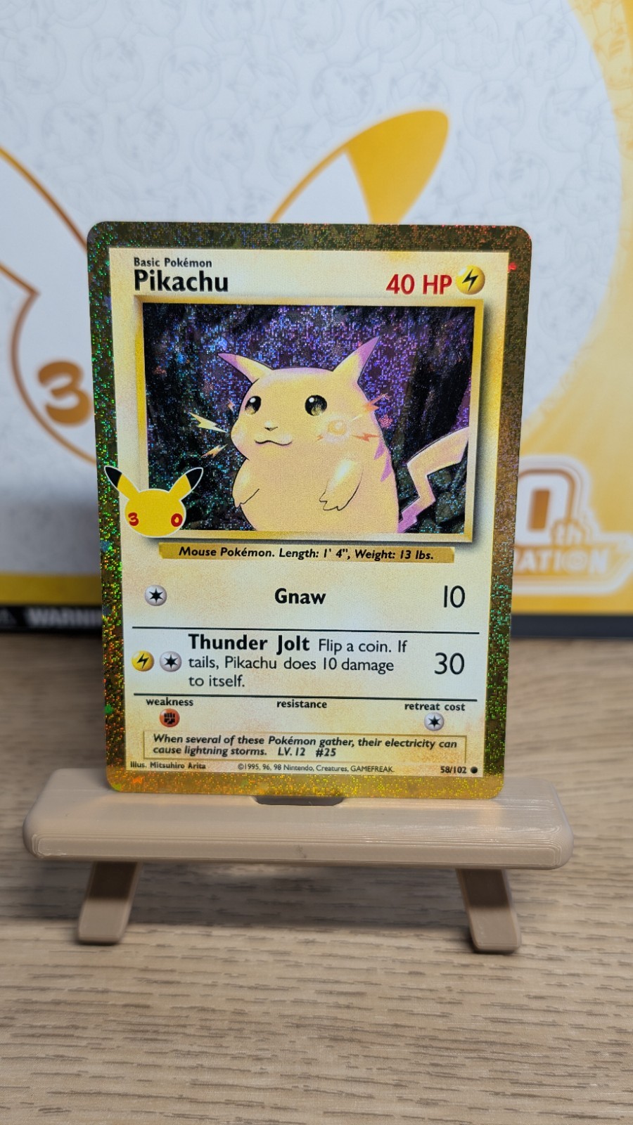 Pokemon 30th Celebration Pikachu Classic Collection 58/102 - Pack Fresh Pokemon 30th Celebration Pikachu Classic Collection 58/102 - Pack Fresh