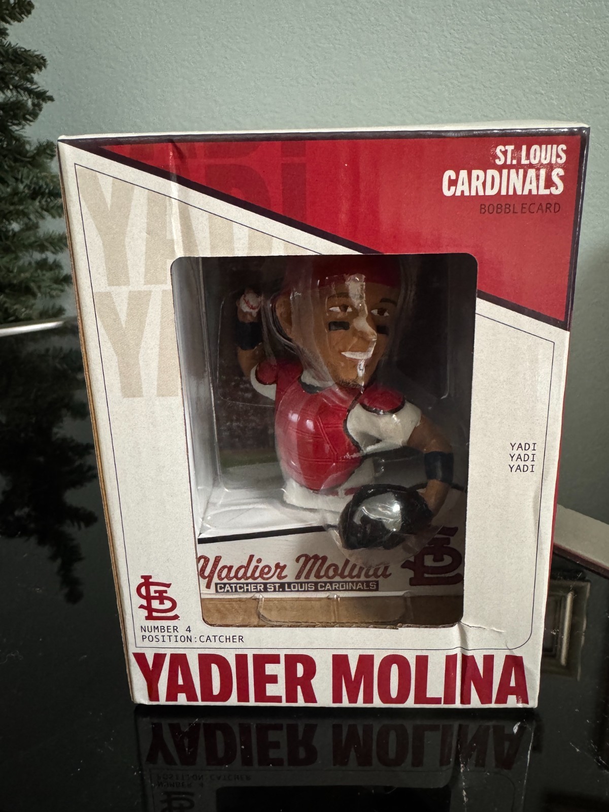Yadier Molina Bobblecard Bobblehead Hall of Fame St. Louis Cardinals