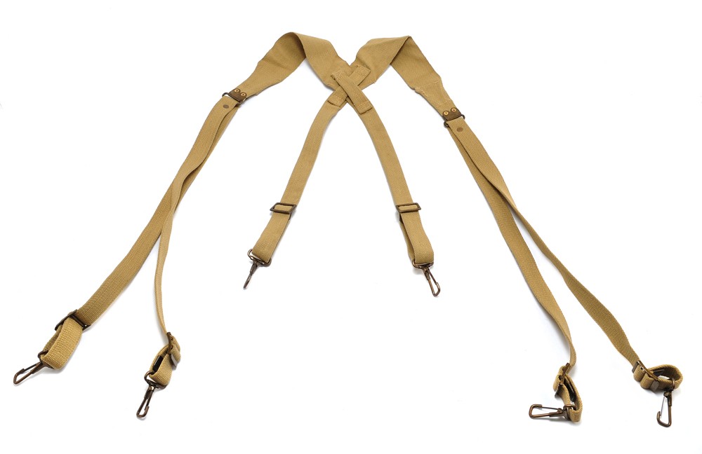 U.S. M1936 Suspenders Khaki marked JT&L 1942