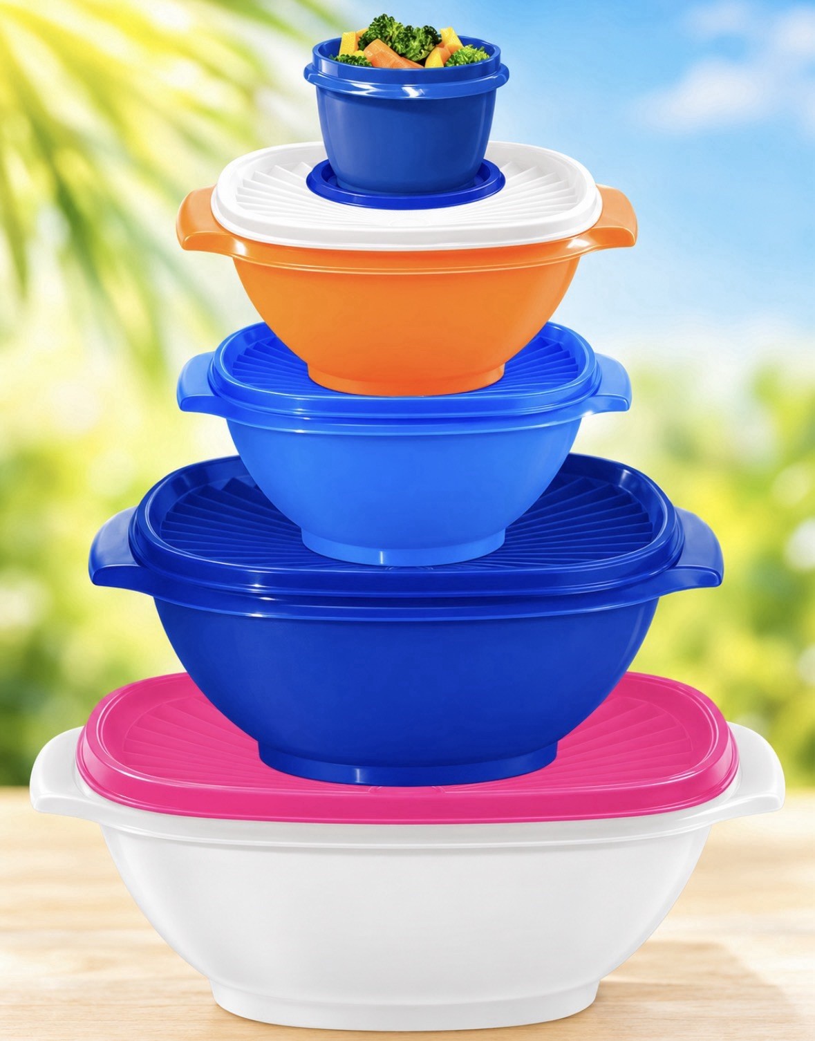 Tupperware NEW  Servalier 5-Pc Bowl Set